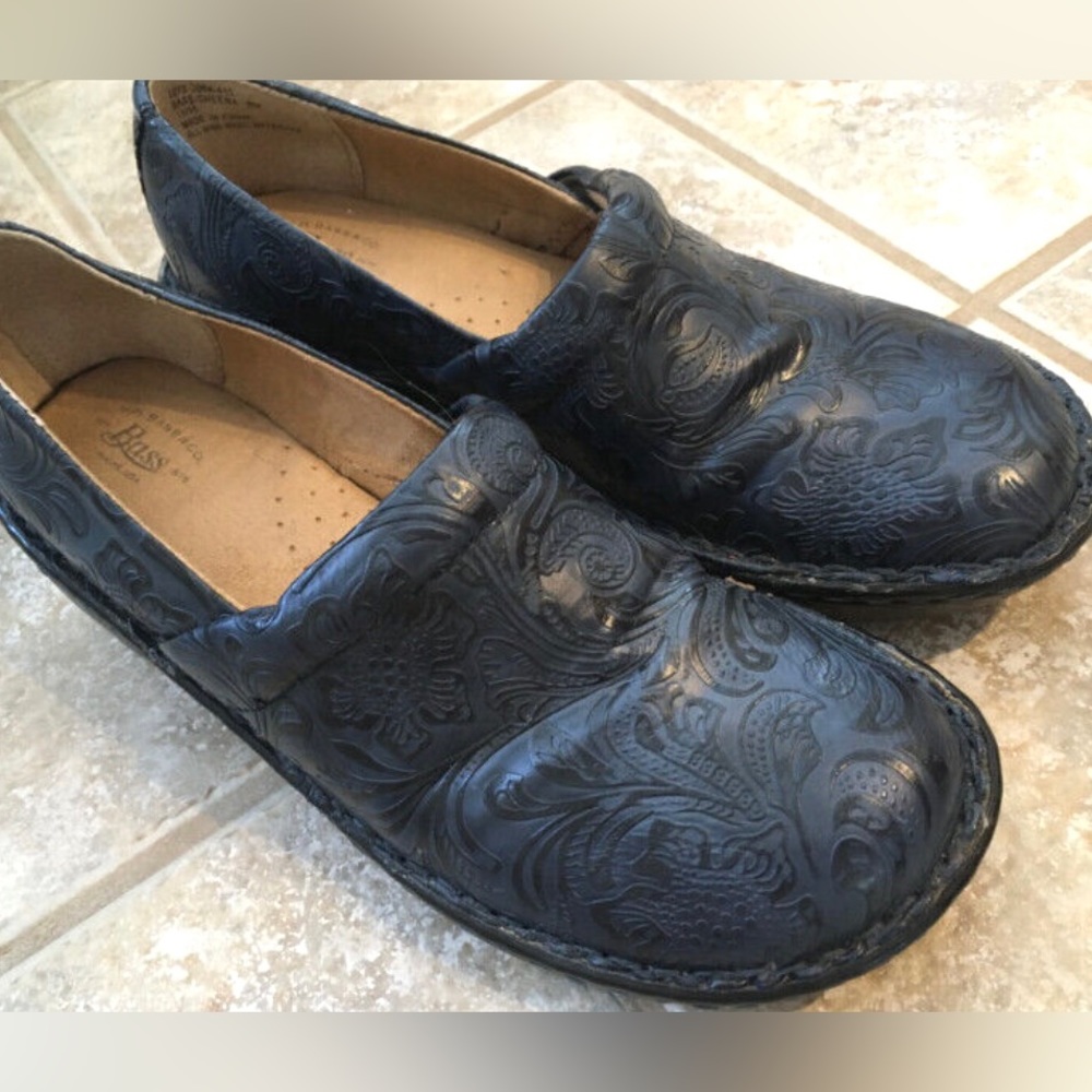 G.H. Bass & CO Sheena Navy Pattern Clogs